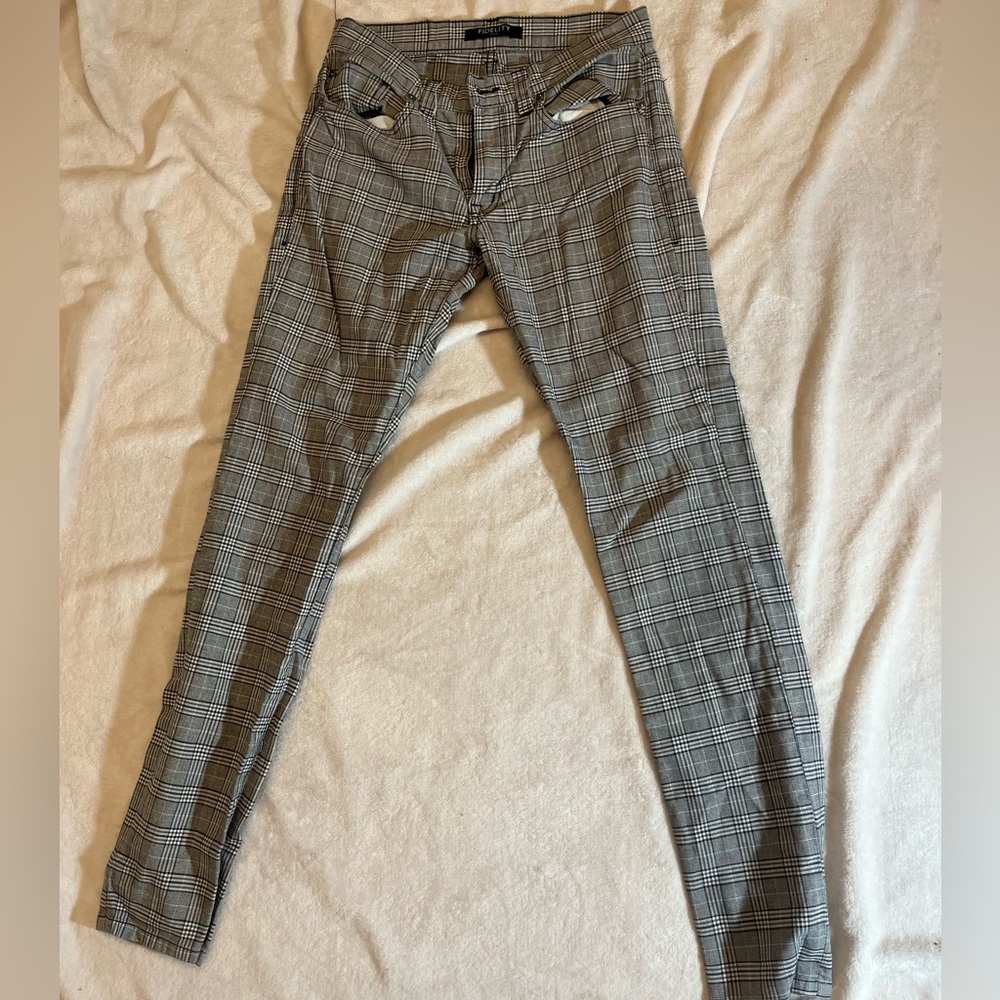 Fidelity denim plaid jeans